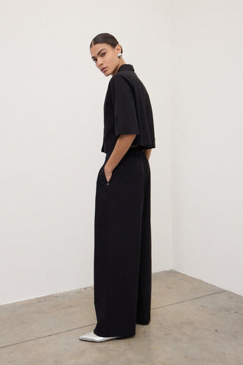 Pantalone ampio con pince - 3