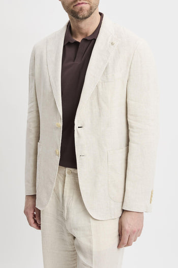 Abito in lino lavato beige - 2