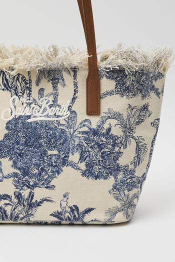 Borsa City medium in canvas fantasia - 3