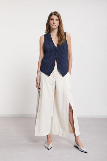 Pantalone culotte in cotone - 2