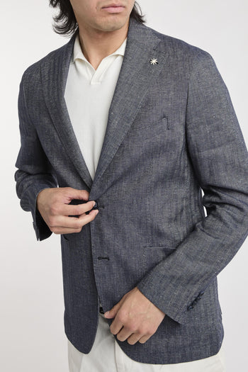 Giacca nuvola chevron lino e cotone - 3