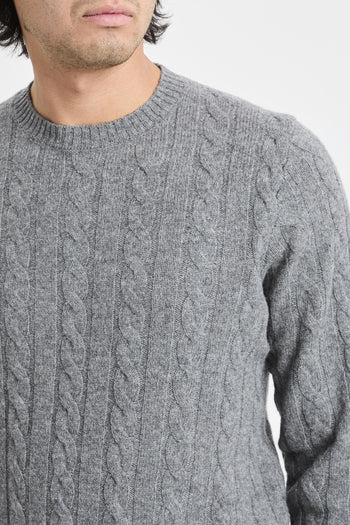 Maglia girocollo Cable - 4