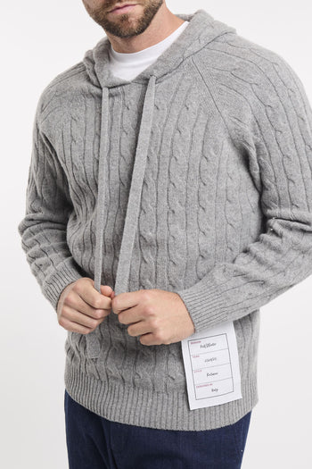 Maglia treccia con cappuccio - 3