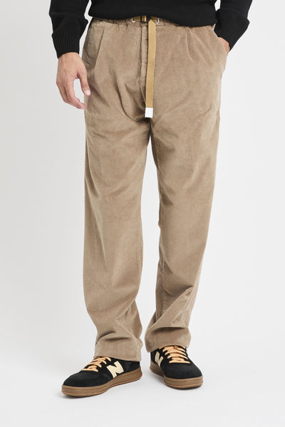 Pantalone in velluto con pinces