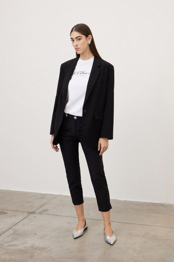 Pantalone carrot in popeline - 4