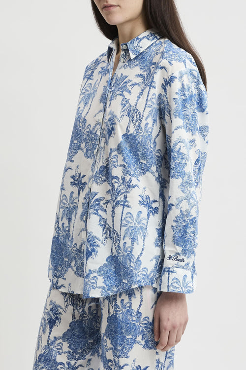 Camicia Brigitte in cotone con stampa