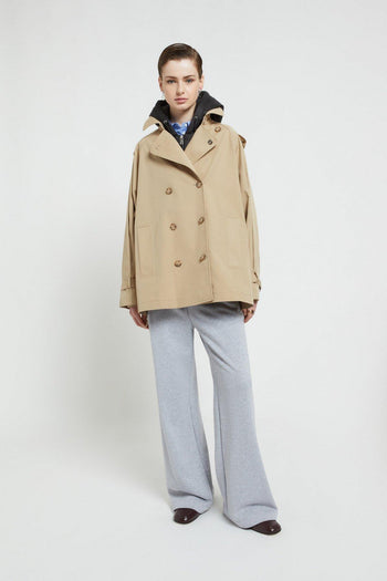 Trench corto doppiopetto - 4