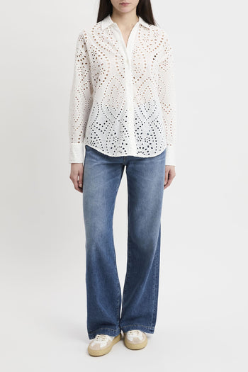 Camicia Cristal in cotone sangallo - 6