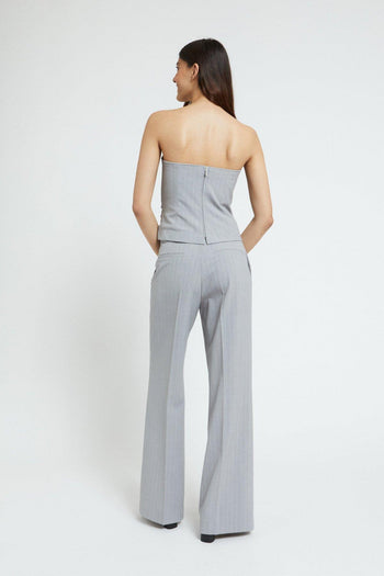 Pantalone dritto gessato - 6