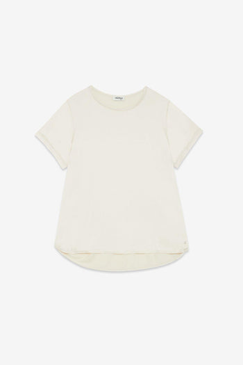 T-shirt in seta e viscosa - 3