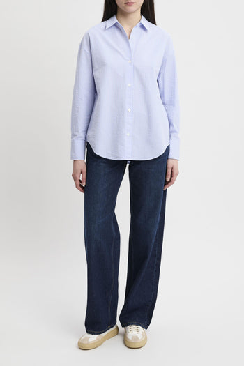 Camicia Cristal in seersucker a righe - 5