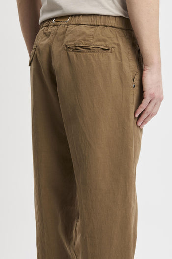 Pantalone in misto lino con pinces - 6