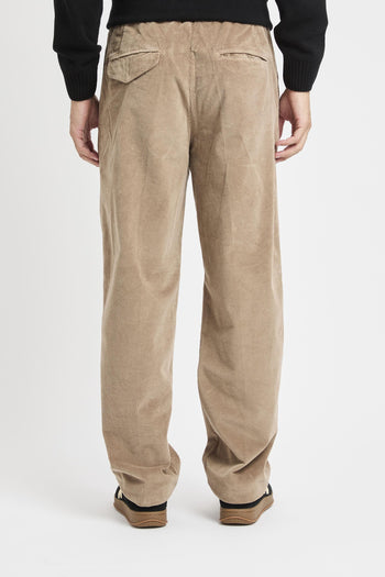 Pantalone in velluto con pinces - 5