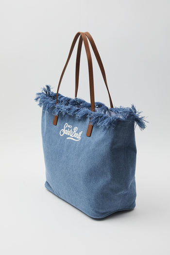 Borsa City regular in tessuto denim - 3
