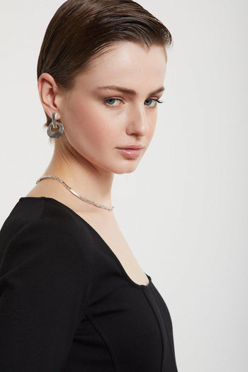 Abito corto in viscosa - 3