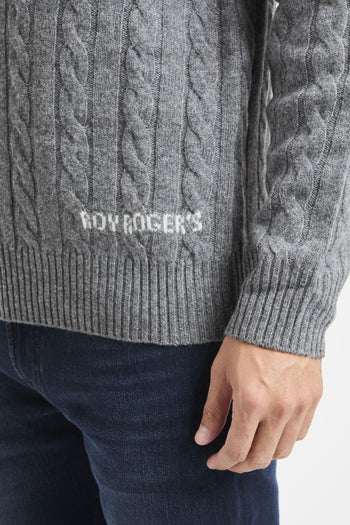Maglia girocollo Cable - 5