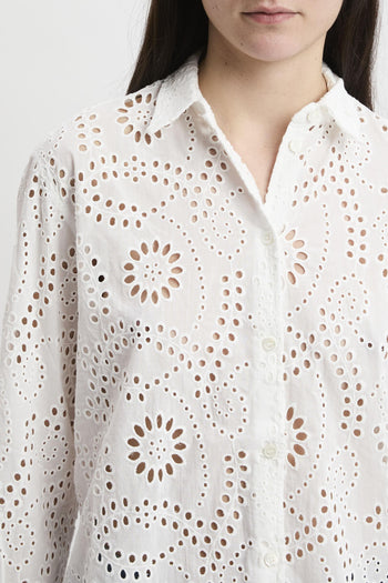 Camicia Meredith in cotone sangallo - 2