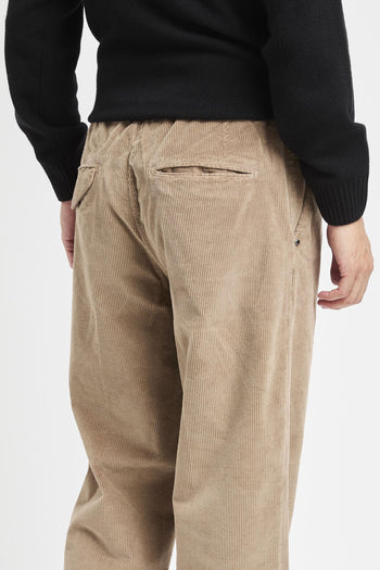 Pantalone in velluto con pinces - 6