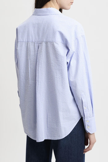 Camicia Cristal in seersucker a righe - 6