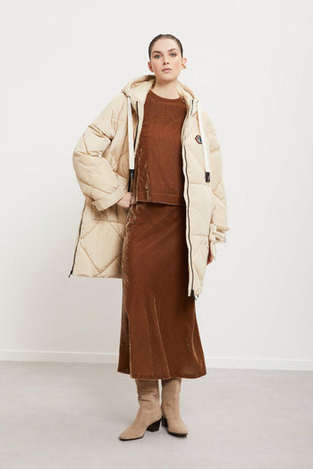 Piumino midi con cappuccio - 3