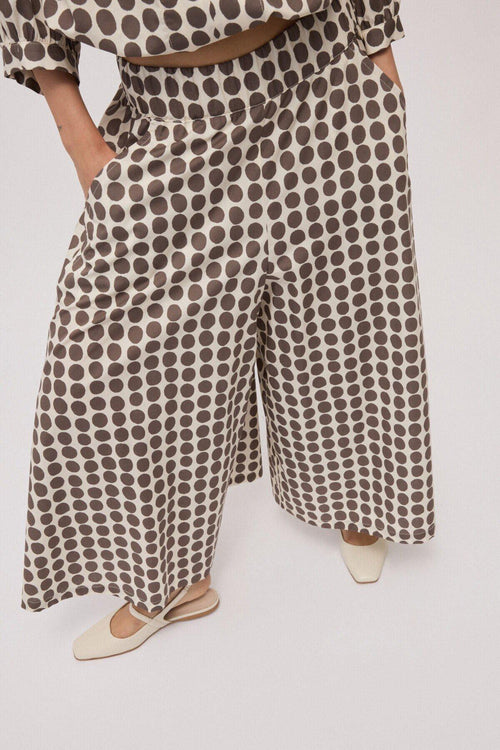 Pantalone culotte ampio