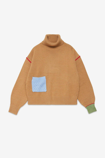 Maglione con dettagli a contrasto - 5