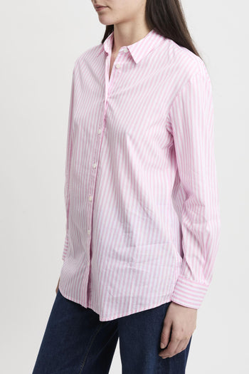 Camicia Brigitte in cotone a righe con ricamo - 2