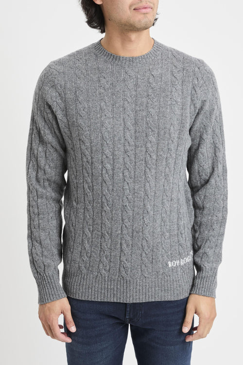 Maglia girocollo Cable