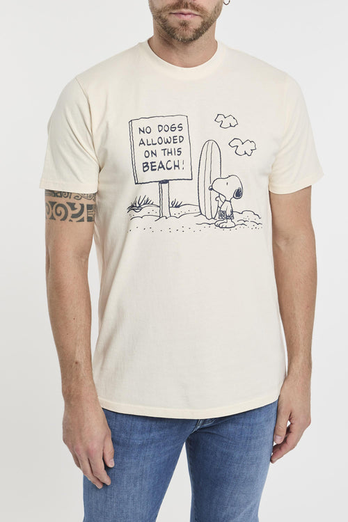 T-shirt girocollo Peanuts no dogs