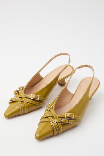Slingback Senape Donna - 5