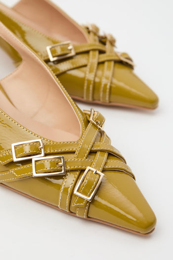 Slingback Senape Donna - 4
