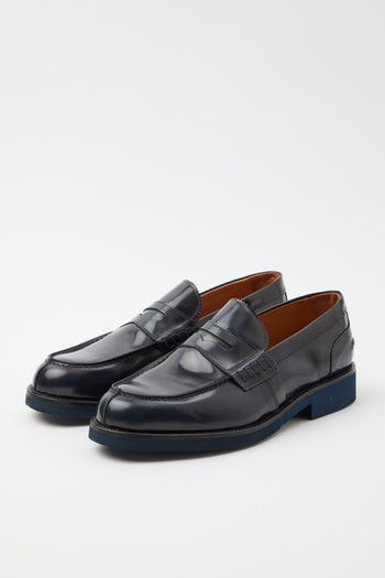 Mocassino Blu Uomo - 2