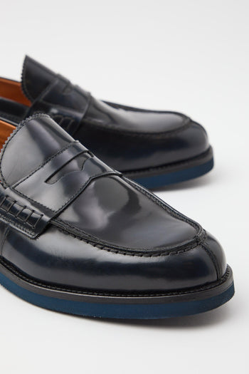 Mocassino Blu Uomo - 8