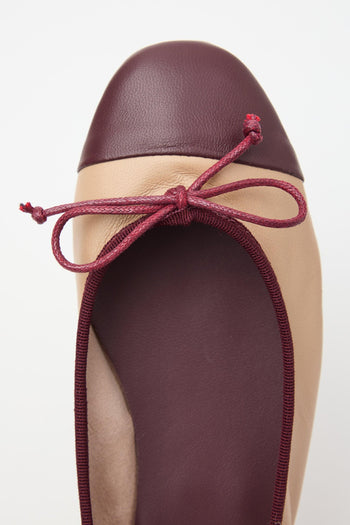 Ballerina Crema+bordeaux Donna - 7