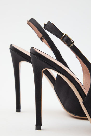 Slingback Nero Donna - 5
