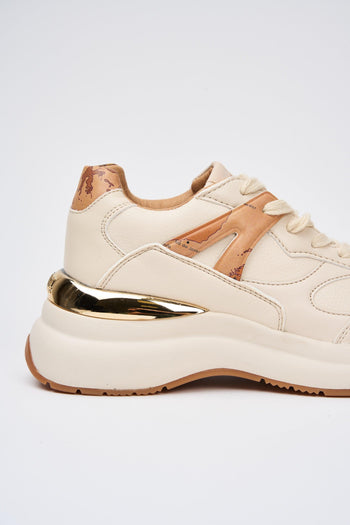 Sneaker Avorio/geo Beige Donna - 4