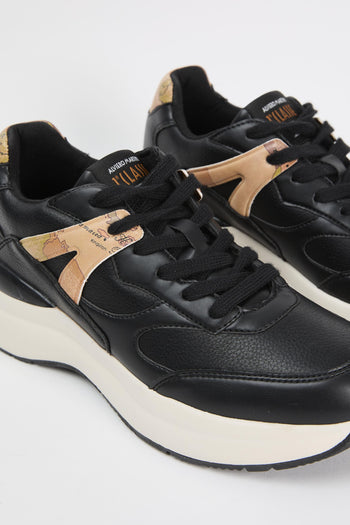 Sneaker Nero/geo Beige Donna - 4