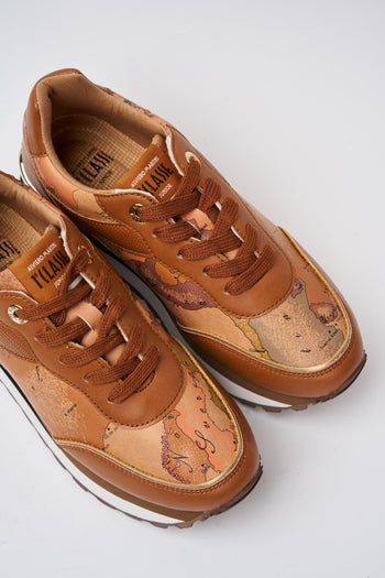 Sneaker Cognac/geo Beige Donna - 3