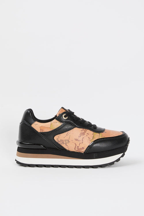 Sneaker Nero/geo Beige Donna