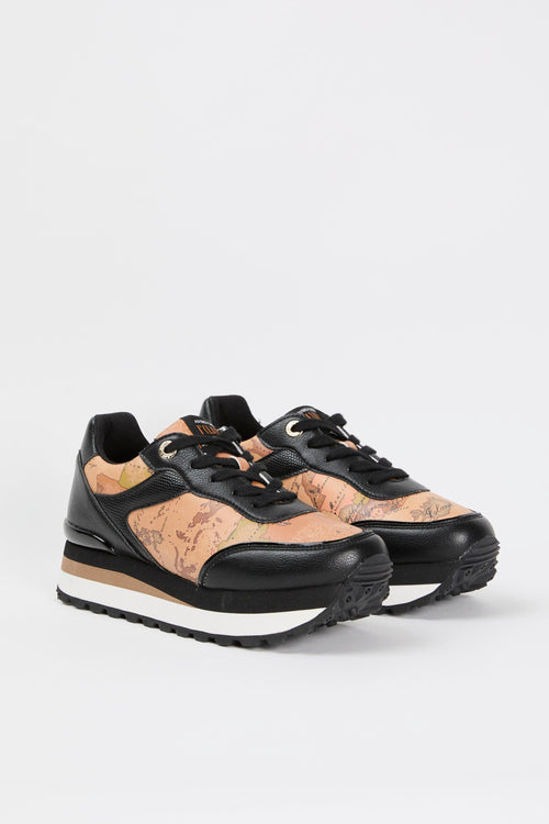 Sneaker Nero/geo Beige Donna - 2