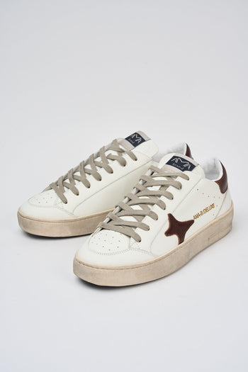 Sneaker Bianco/bordeaux Uomo - 6