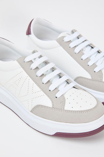 Sneaker Op.white+bord Uomo - 4