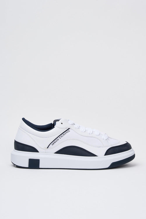 Sneaker Op.white+navy Uomo