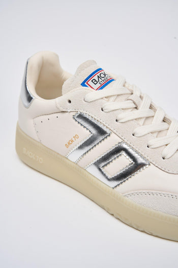 Back 70 Sneaker Metallic Silver Donna - 4