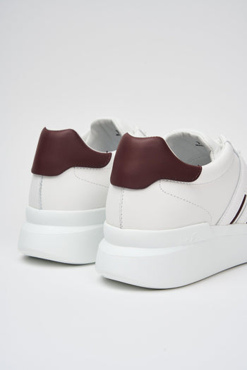 Sneaker Bianco+bordeaux Uomo - 5