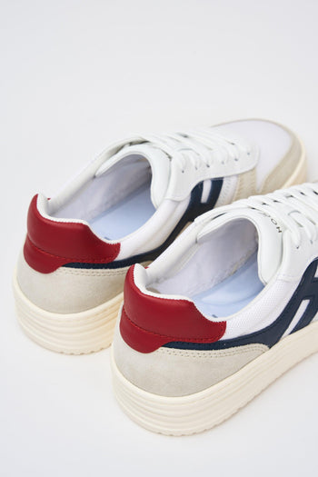 Sneaker Bianco+rosso+blu Uomo - 5