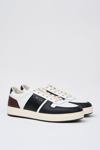Sneaker Bianco+bordeaux Uomo - 2