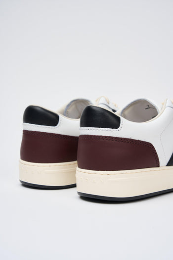 Sneaker Bianco+bordeaux Uomo - 5