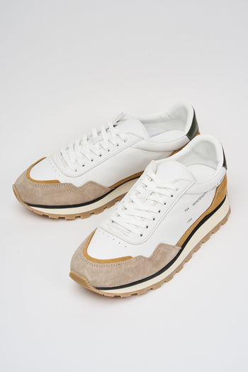 Sneaker Bianco+verde+beige Uomo - 6