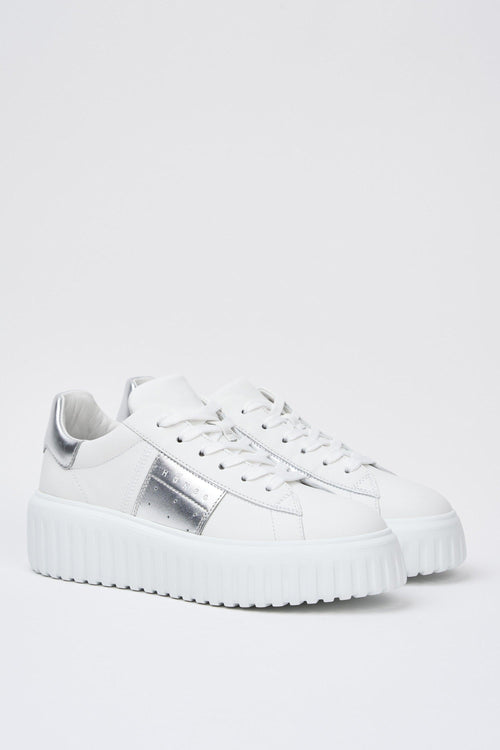 Sneaker Bianco+argento Donna - 2